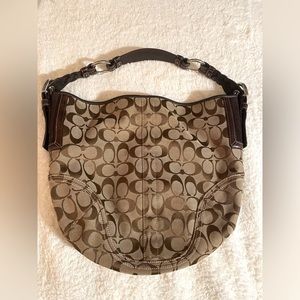 Coach signature shoulder bag